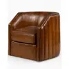 Oliver Leather Swivel Chair